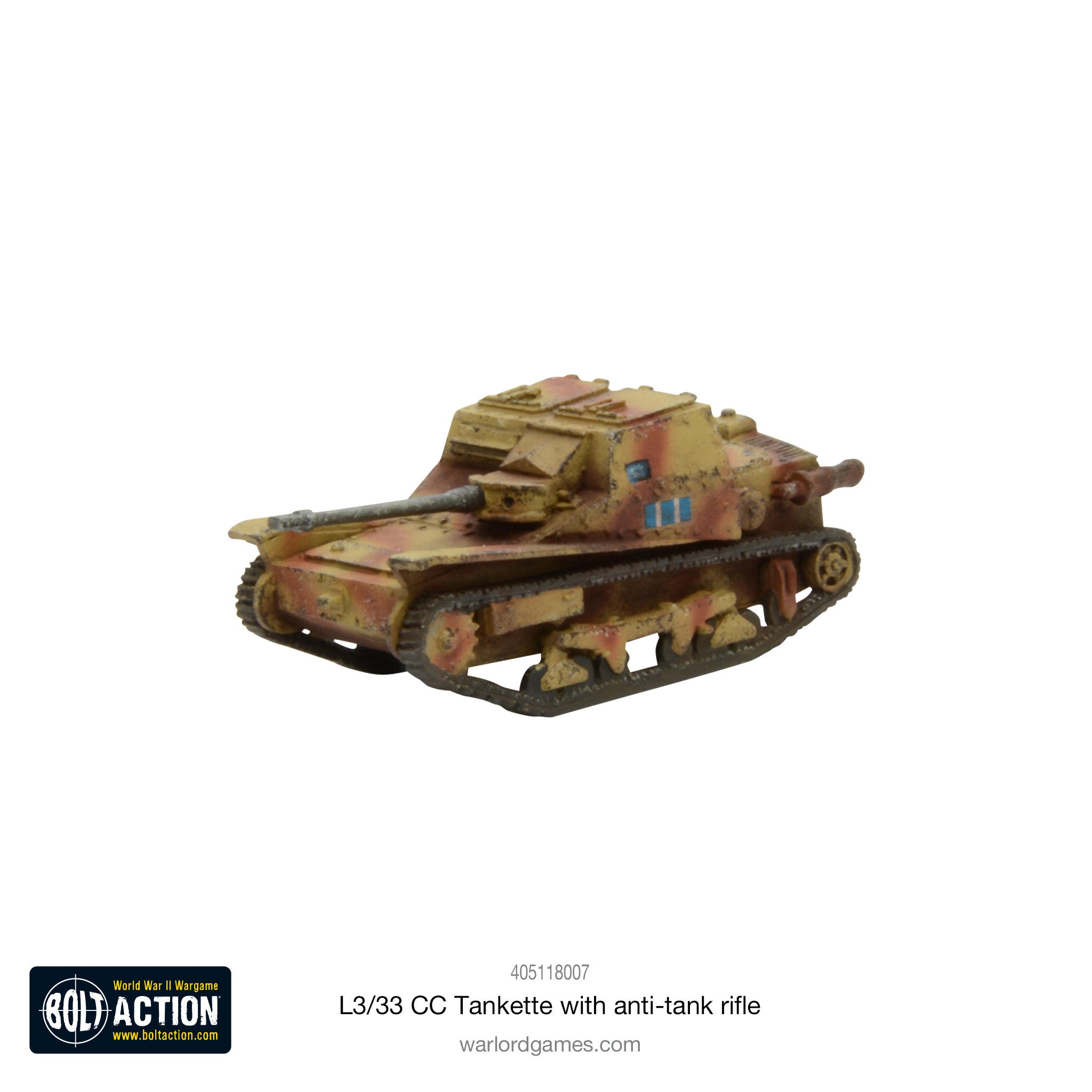 L3/33 CC Tankette with anti-tank rifle