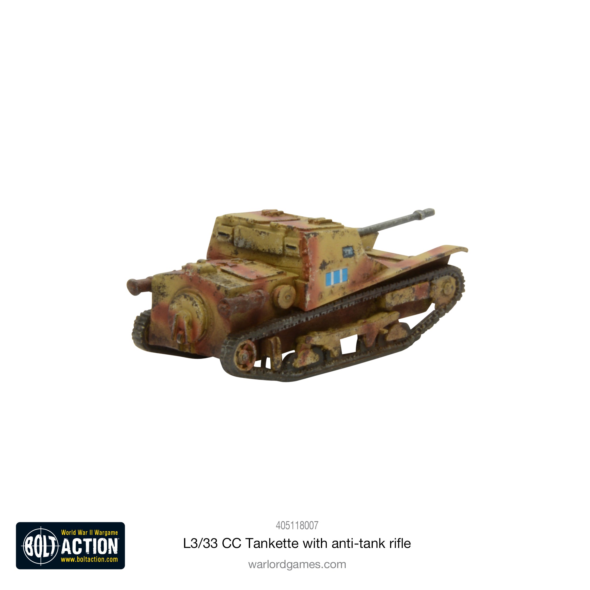 L3/33 CC Tankette with anti-tank rifle