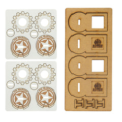 Bolt Action MDF Unit Pin Markers - USA