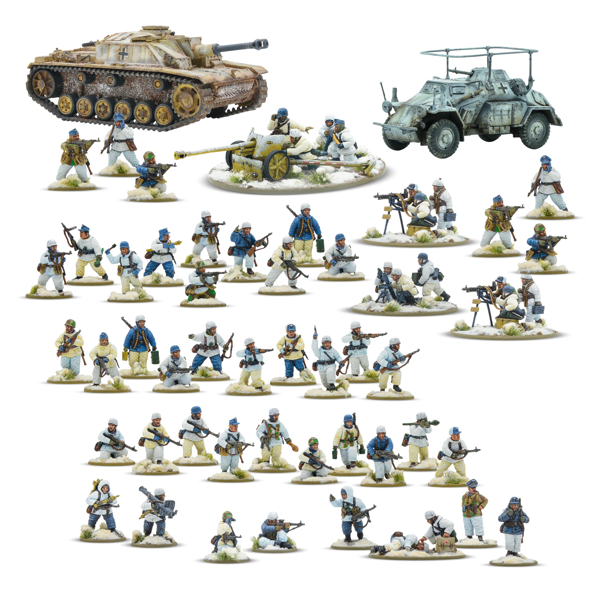 German Fallschirmjäger (Winter) Starter Army with Armies of Germany