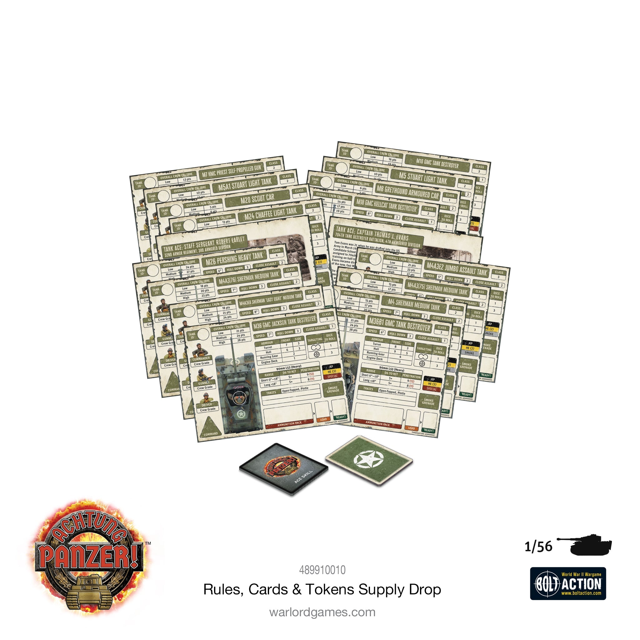 Achtung Panzer! Rules, Cards & Tokens Supply Drop