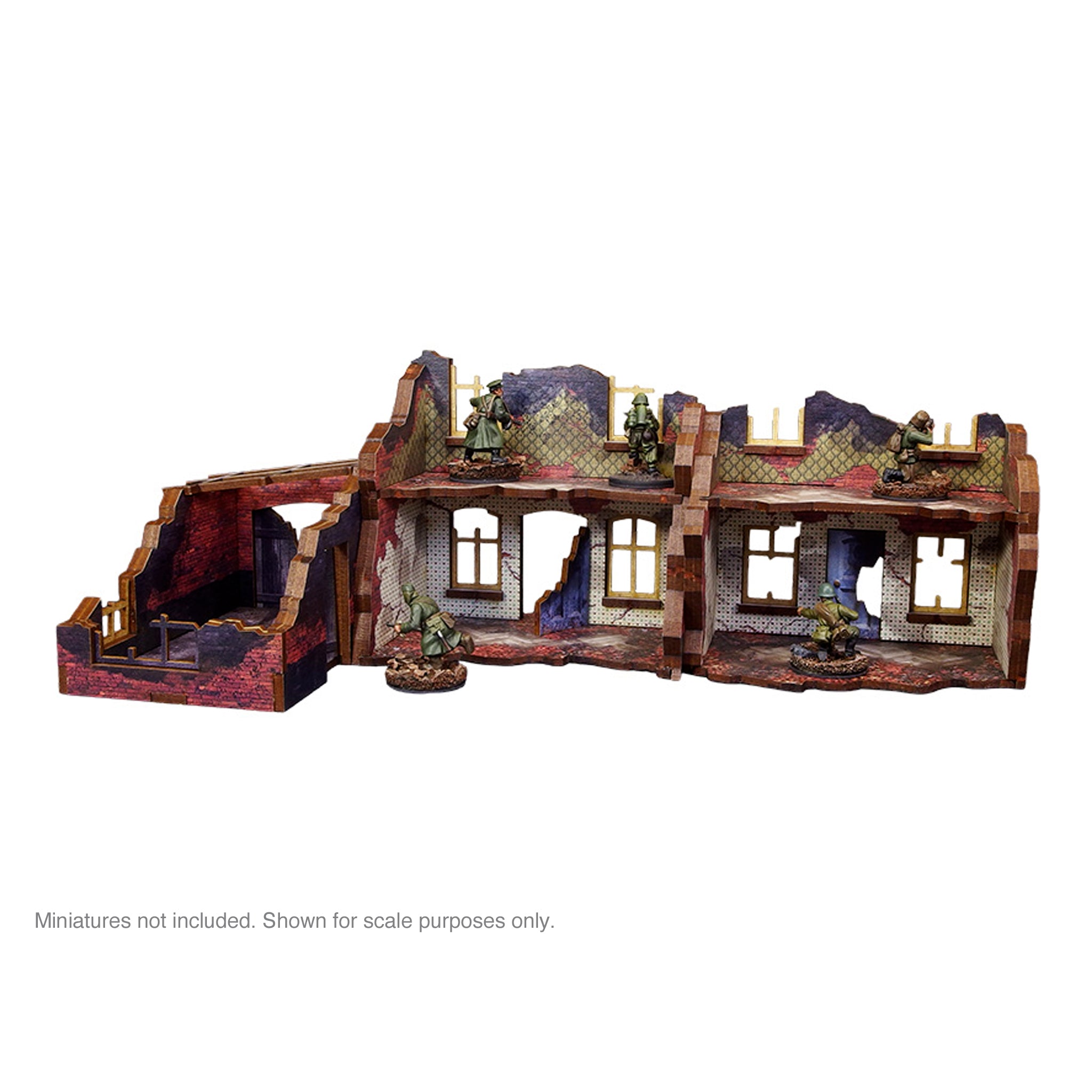 Pre-Painted WW2 Ostfront Stalingrad Small House (with garage)