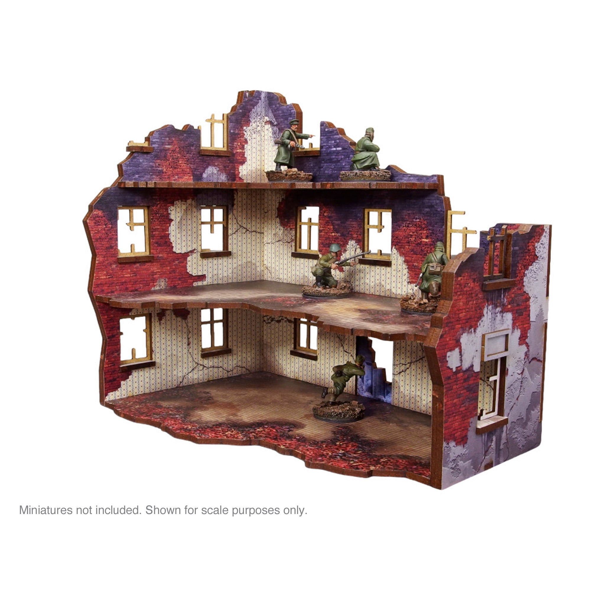 Pre-Painted WW2 Ostfront Stalingrad Apartment Block Front