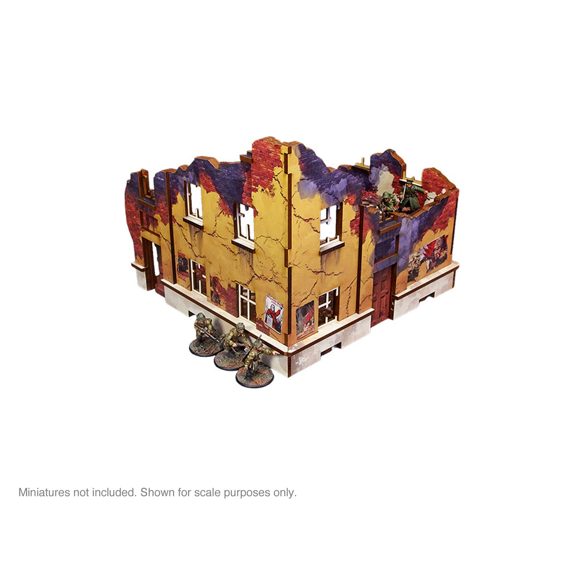 Pre-Painted WW2 Ostfront Stalingrad School Right (with 3rd floor)