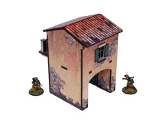 WW2 Italy Gate Balcony (1) PREPAINTED [28mm/1:56]