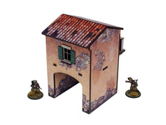 WW2 Italy Gate Balcony (1) PREPAINTED [28mm/1:56]