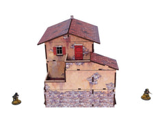 WW2 Italy Large House (1) PREPAINTED [28mm/1:56]