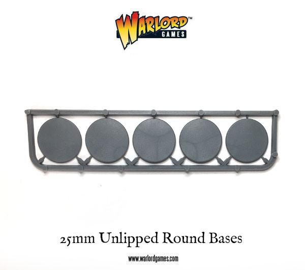25mm unlipped Round bases (5x5 frames)