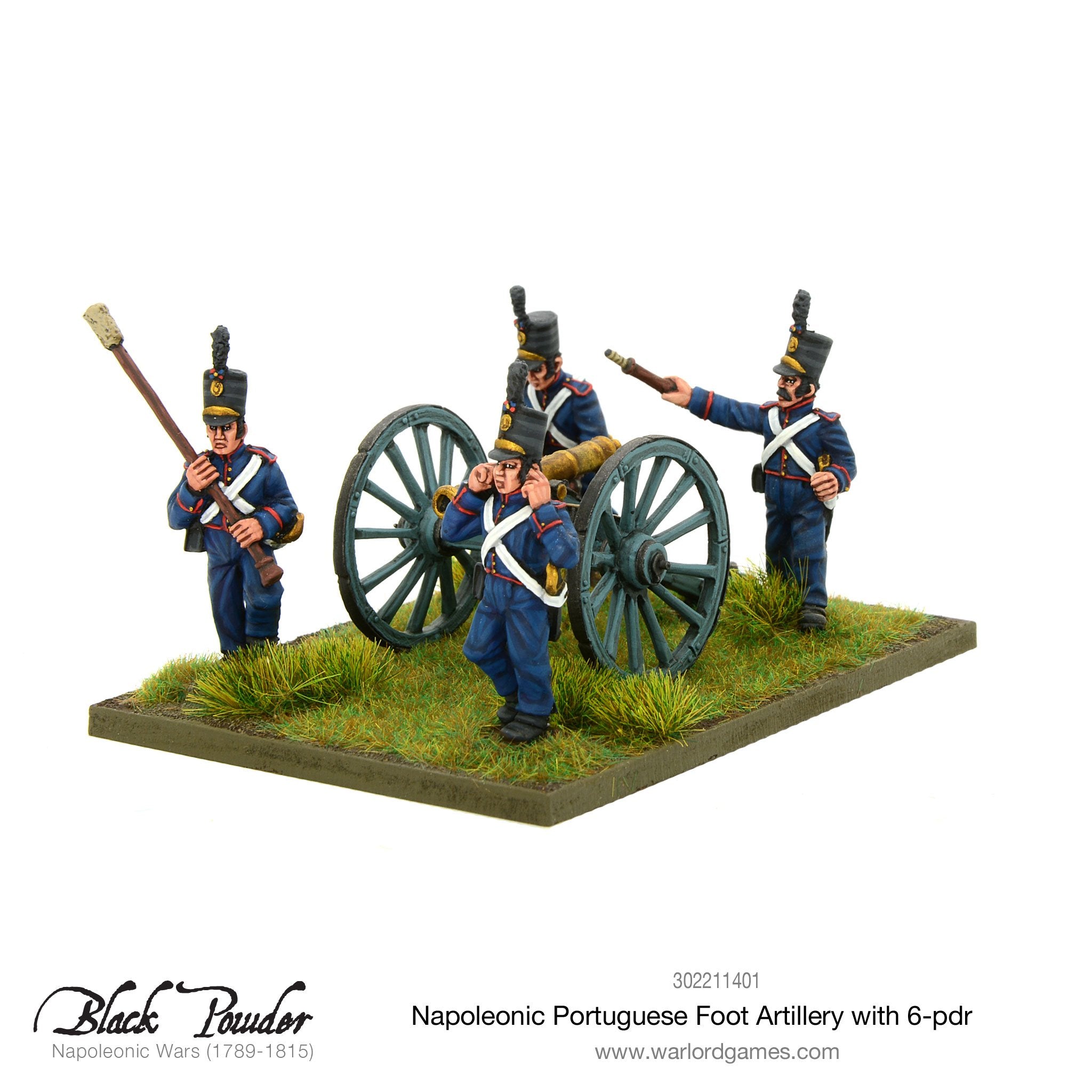 Napoleonic Portuguese Foot Artillery with 6-pdr