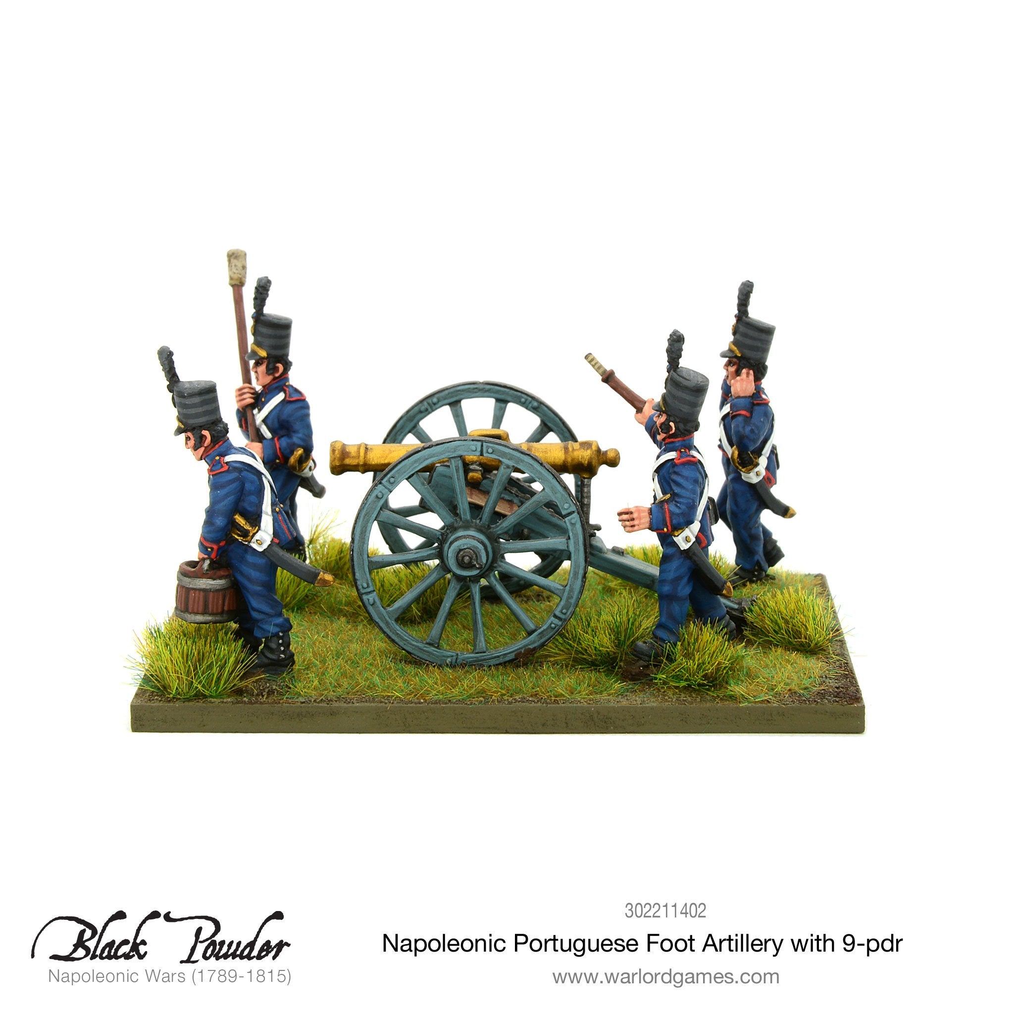 Napoleonic Portuguese Foot Artillery with 9-pdr