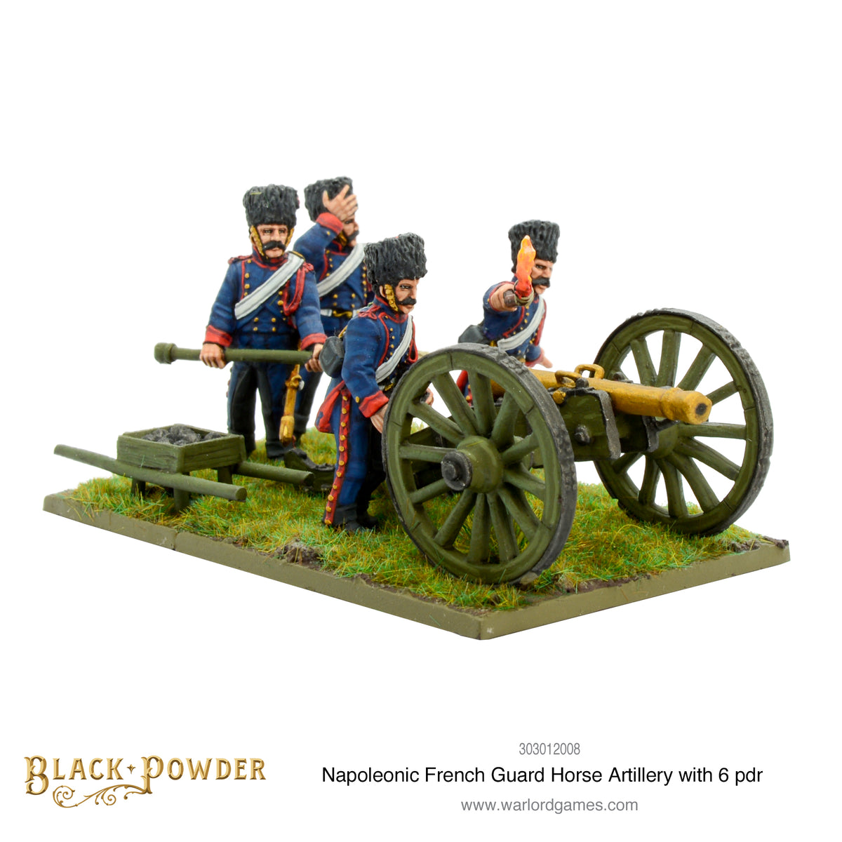 Napoleonic French Guard Horse Artillery with 6 pdr