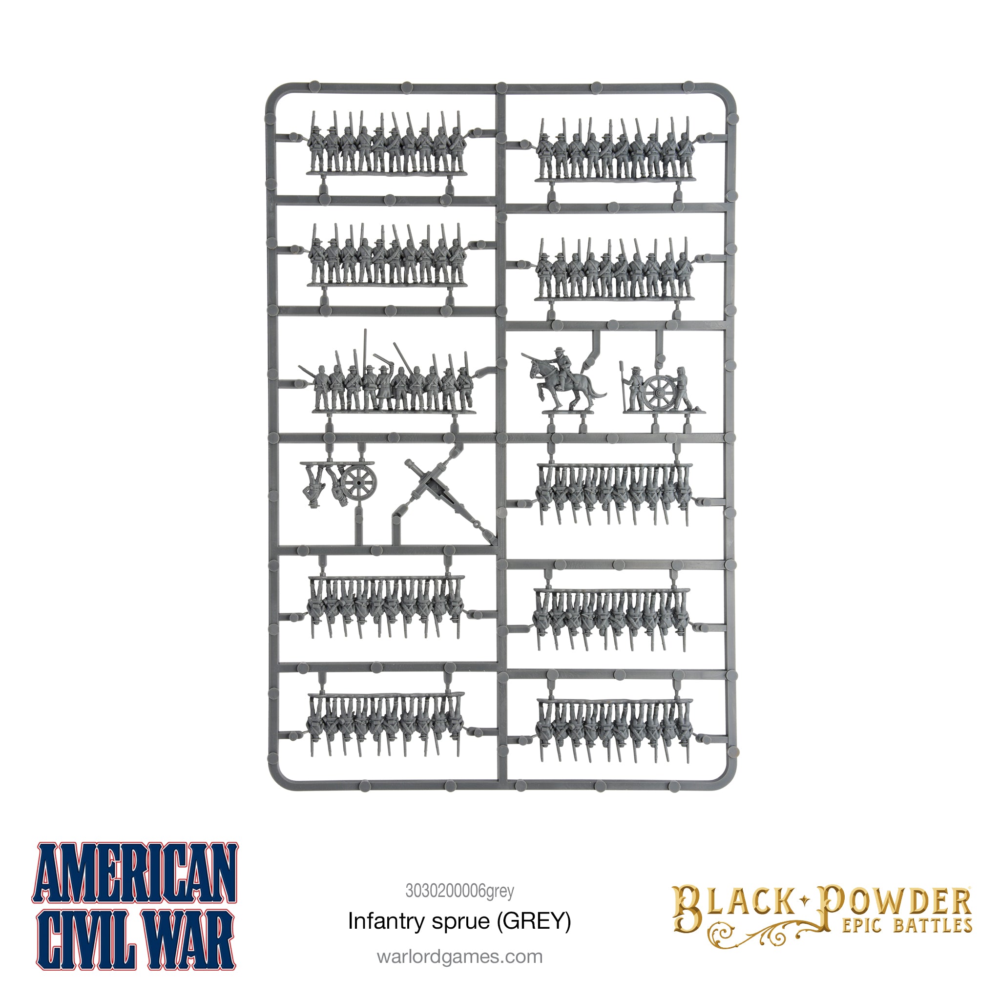 Epic Battles: American Civil War Infantry Frame (Grey)