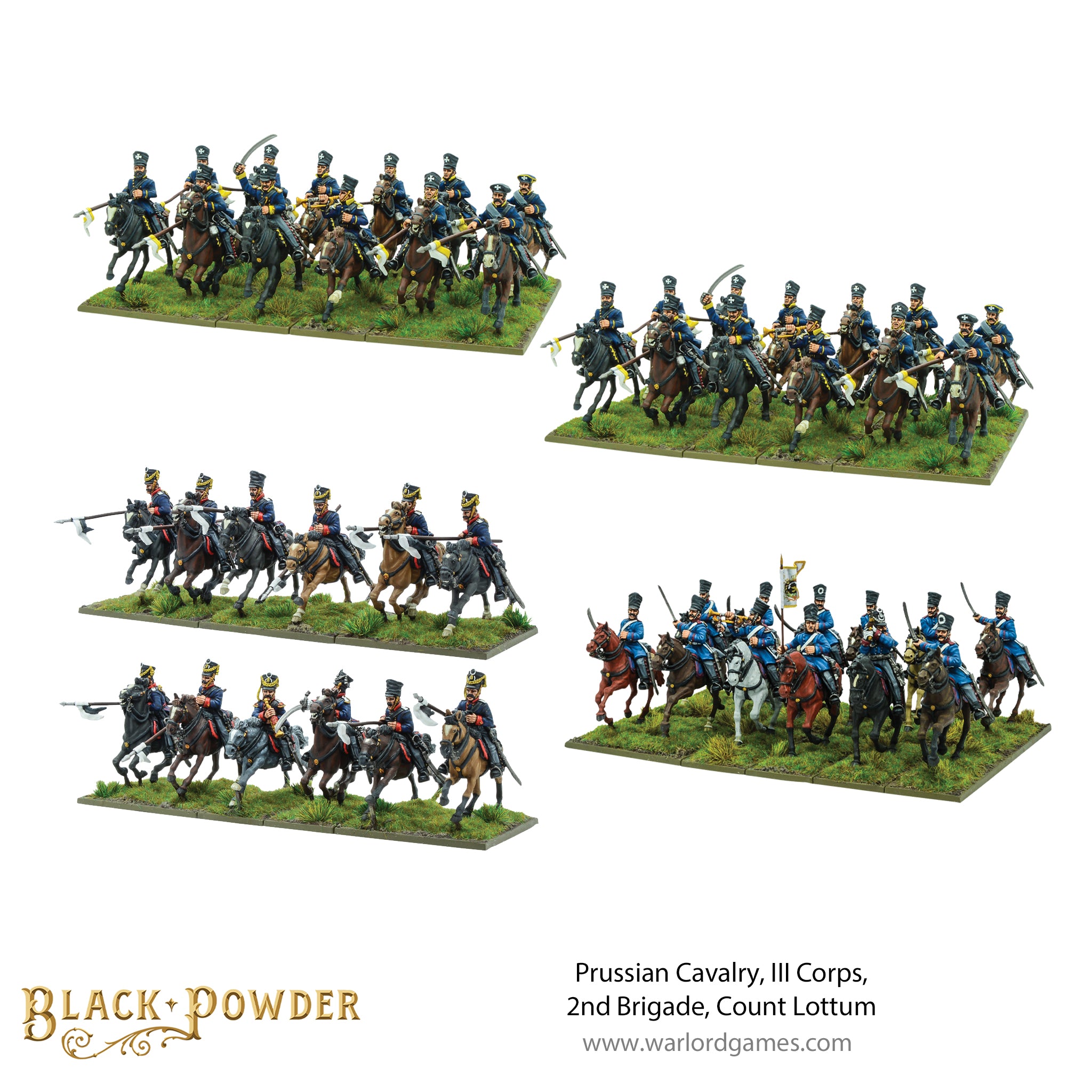 Prussian Cavalry, III Corps, 2nd Brigade, Count Lottum