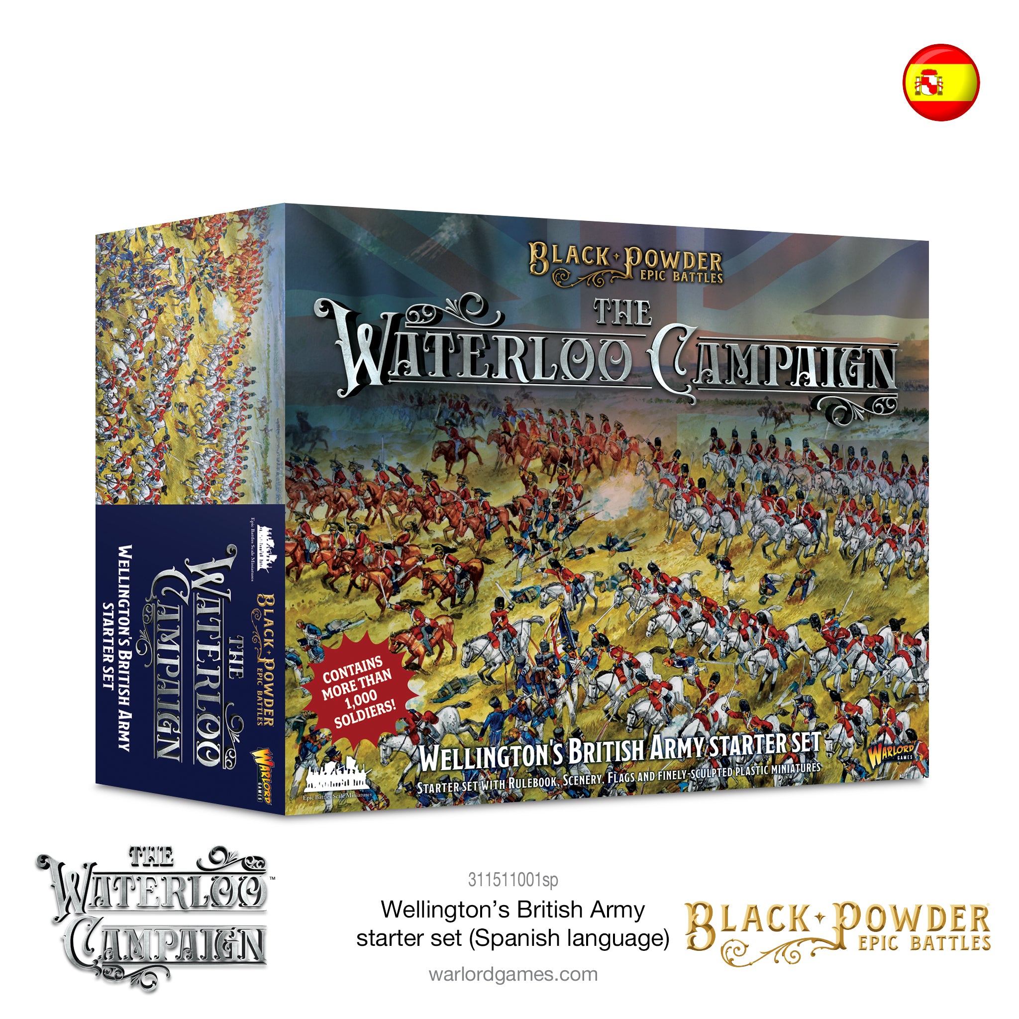 Black Powder Epic Battles Waterloo - Wellington's British Army Starter Set (Spanish language)