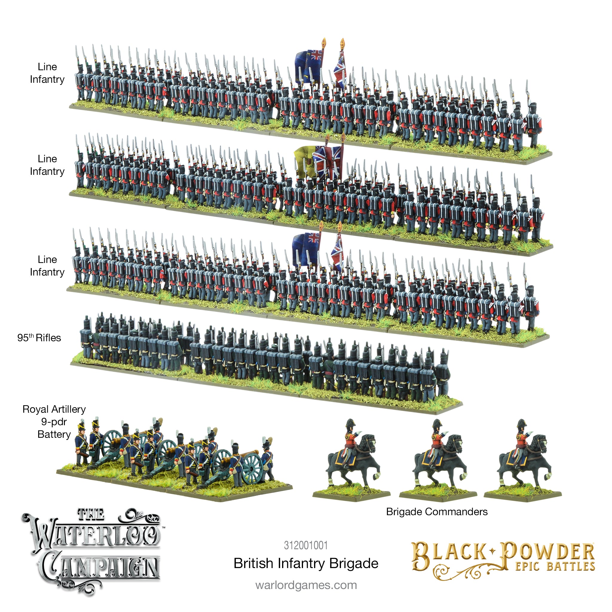 Black Powder Epic Battles: Waterloo - British Infantry Brigade