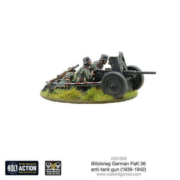 Blitzkrieg German Pak 36 anti-tank gun