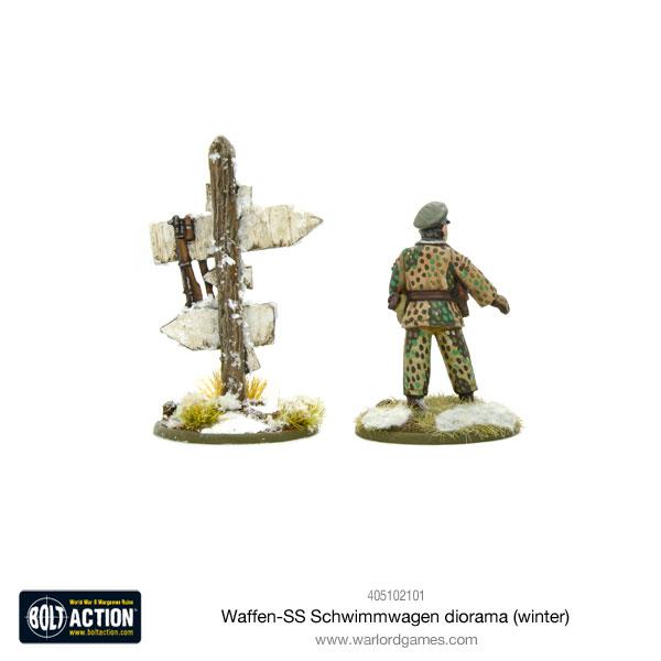 Waffen-SS Schwimmwagen diorama (winter)