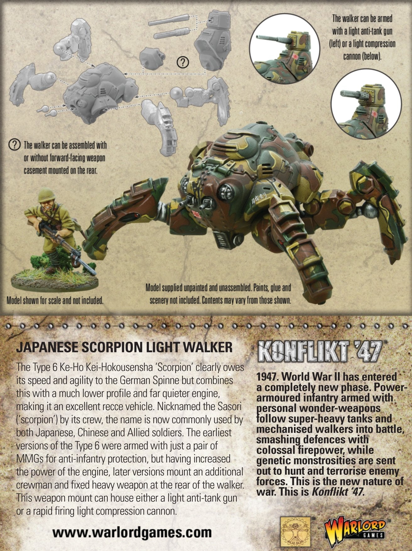 Japanese Scorpion light walker