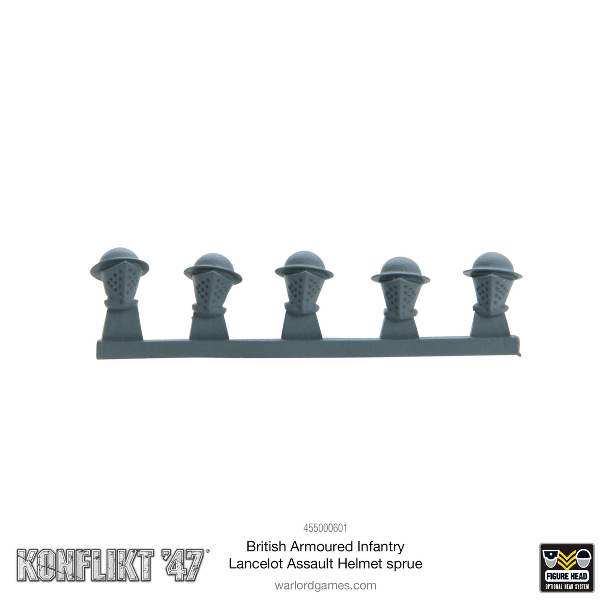 British Armoured Infantry Lancelot Assault Helmet sprue