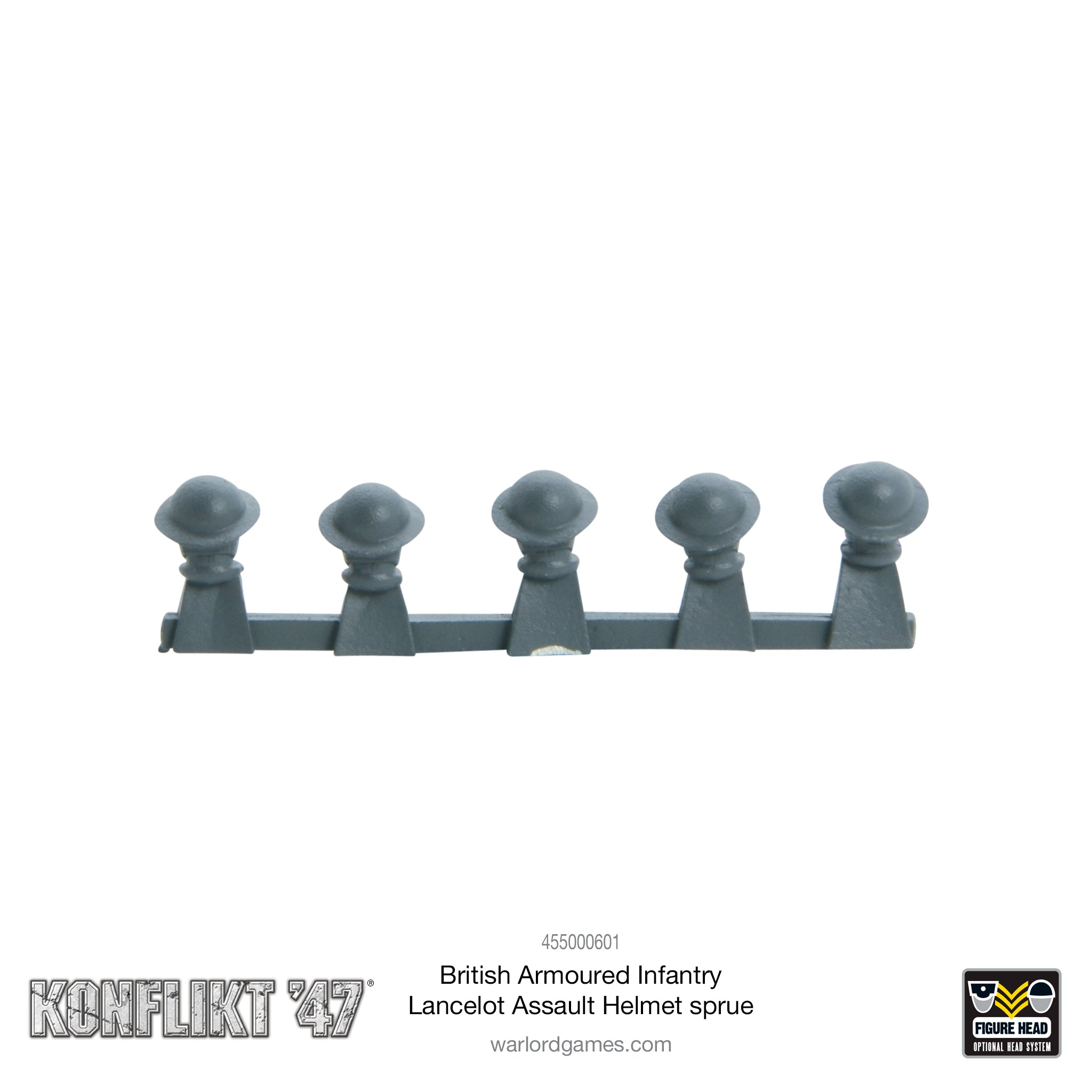 British Armoured Infantry Lancelot Assault Helmet sprue