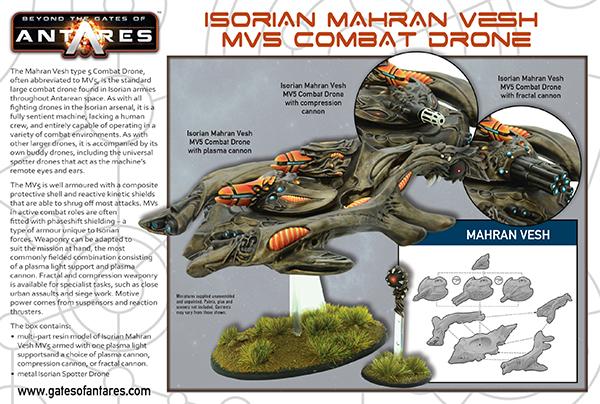 Isorian Mahran Vesh MV5 combat drone