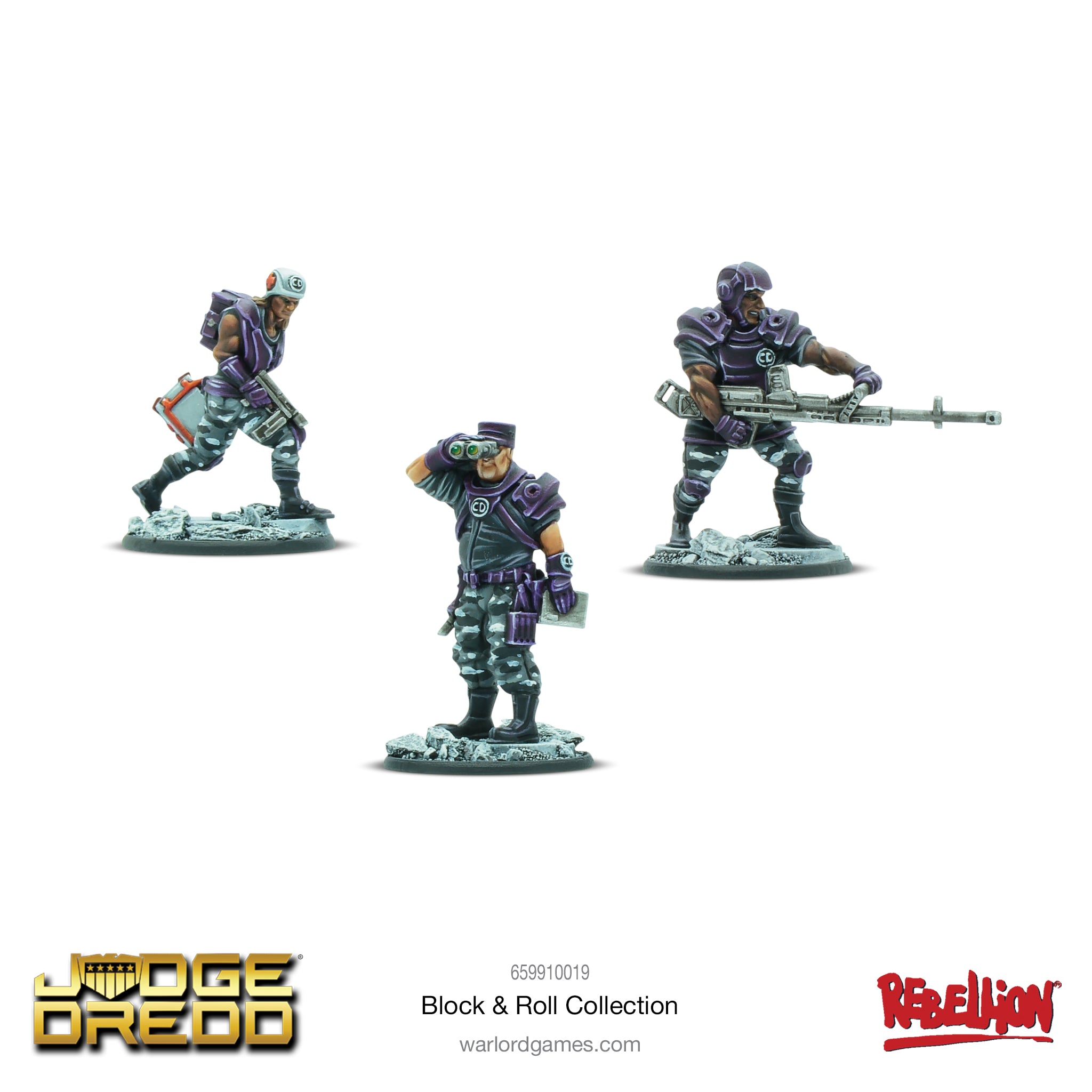Judge Dredd Miniatures Game – Block & Roll Collection