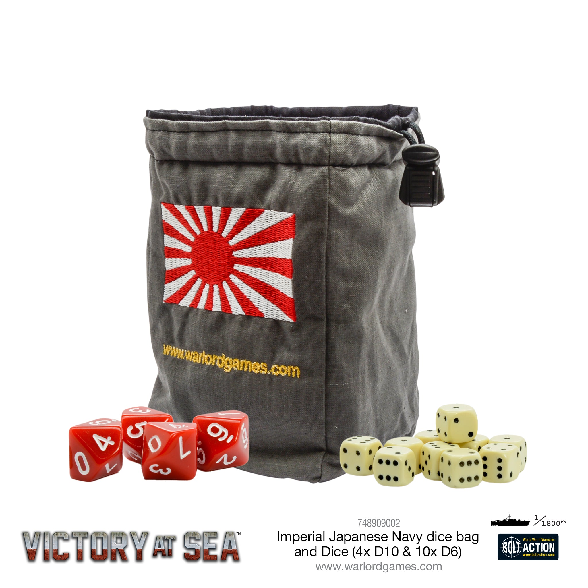 Victory at Sea - Imperial Japanese Navy Dice and Dice Bag