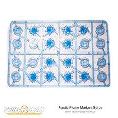 Plastic Plume Markers Sprue - BLUE