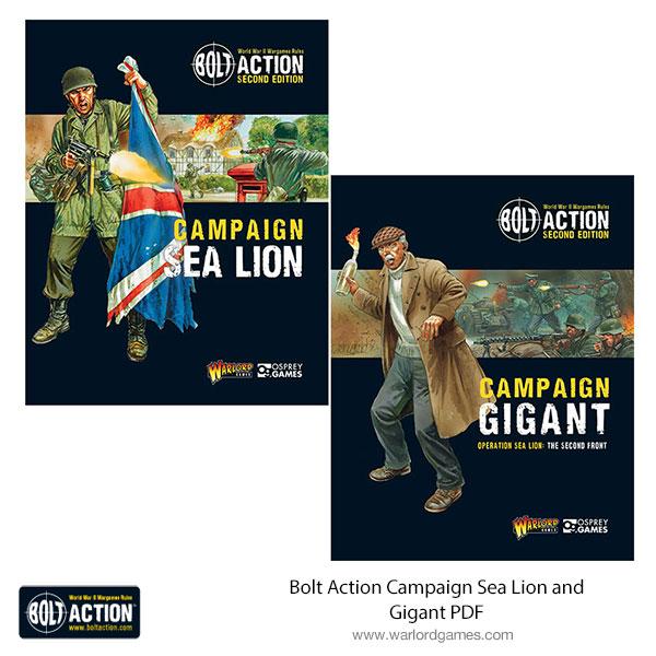 Bolt Action Campaign Sea Lion and Gigant PDFs