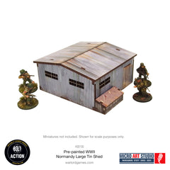 Pre-painted WW2 Normandy Large Tin Shed