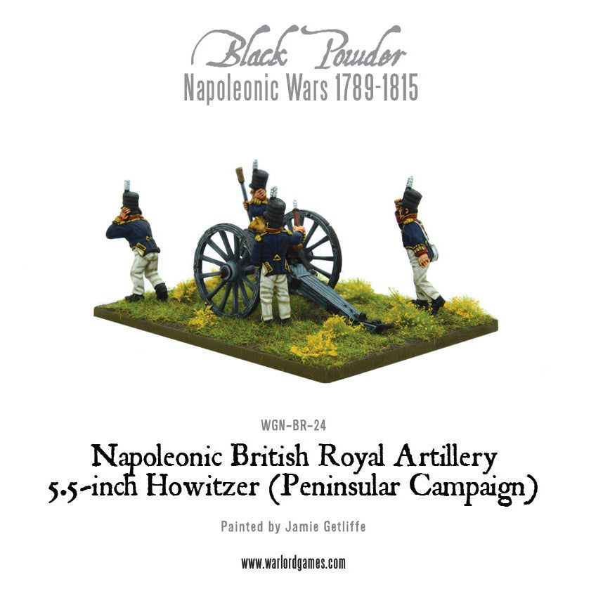 Napoleonic British Royal Artillery 5.5-inch Howitzer (Peninsular Campaign)