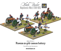 Napoleonic Russian 12-pdr battery