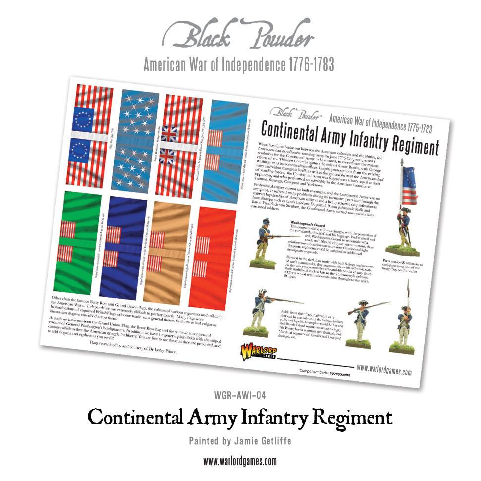 Continental Infantry Regiment (Plastic Box)