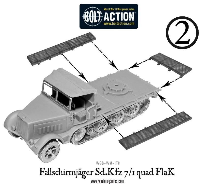 Fallschirmjager Sd.Kfz 7/1 quad FlaK