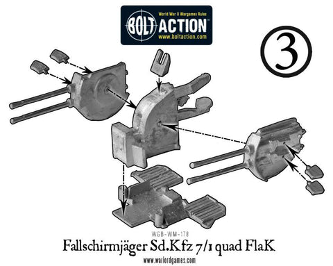 Fallschirmjager Sd.Kfz 7/1 quad FlaK